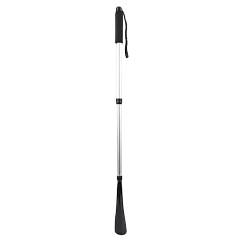 SUPVOX Calzador Retráctil Portátil Negro Ajustable y Extra Largo Hogar Alivia Dolor de Espalda y Rodillas Material Durable Práctico para Facilitar Calzado y Uso Diario