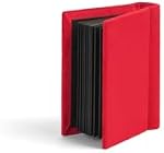 Handmade Photo Album 8cm x 11cm - 20 Pages Instax Mini Album for Polaroid Go, Fujifilm Instax Mini, Square Photos - Vintage Scrapbook Memory Book (Crimson Red)