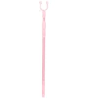 GRADENEVE Retractable Clothesline Pole with Telescoping Reach Rod for Wardrobe and Ceiling Extended Closet Pole for Hanging Clothes and High-place Access Portable Pink Clothes Reaching Stick