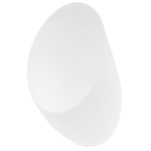 IMIKEYA Pantalla de Lámpara de Herradura de Plástico Color Blanco 42 Mm para Lámpara de Pie Cubierta de Luz Decorativa Pequeña Repuesto de Escritorio Uso en Iluminación Doméstica