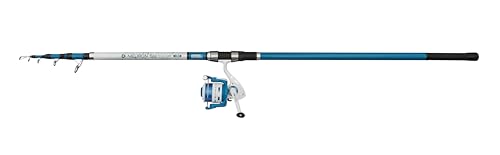 Mitchell Neuron SW II Ensemble Canne et Moulinet Tele Surf | Ensemble de pêche télescopique en Eau salée | Moulinet 1+1 roulement | Corps en Graphite |...