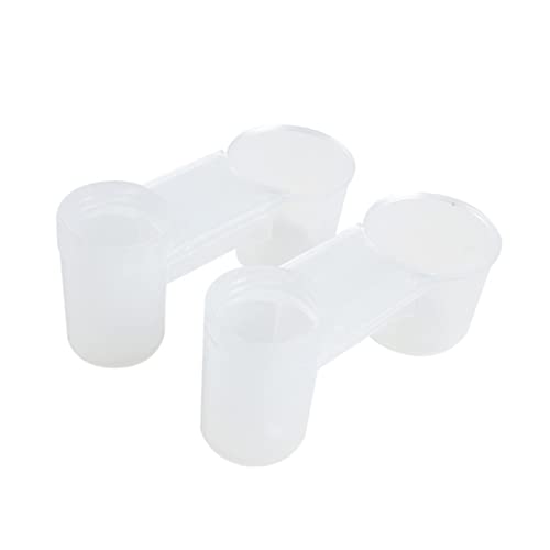 BCOATH 20pc Double-Port Bird Waterer Pet Drink Dispenser Outdoor Pigeon Water Feeder Easy- Parrot Pigeon Drinker