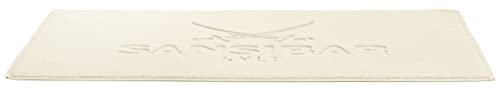 Sansibar Badematte 50x80 cm – Badvorleger, Badteppich aus Reiner Baumwolle – Oeko-TEX, rutschfest und waschbar – Sylt-Design - Sand