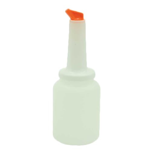 Pour44 PLSNP02O Storer and Pour, 2 Quart, Color-Coordinated spout and Cap, Plastic, Orange, 1 Each