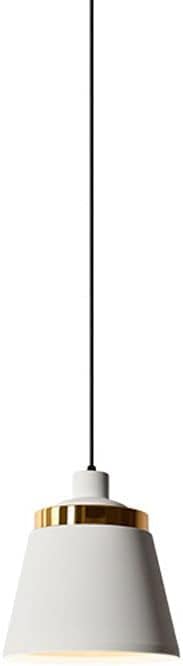 Plafonnier suspendu cylindrique blanc E27 luminaire couloir art déco