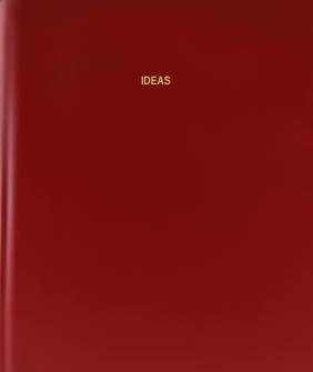 BookFactory Ideas/Ideas Notebook/Ideas Sketchbook (Burgundy Cover / 312 Pages / .25 Grid Format/Size 8 7/8'' x 11 1/4'') Section Sewn Hardbound (Made in USA)
