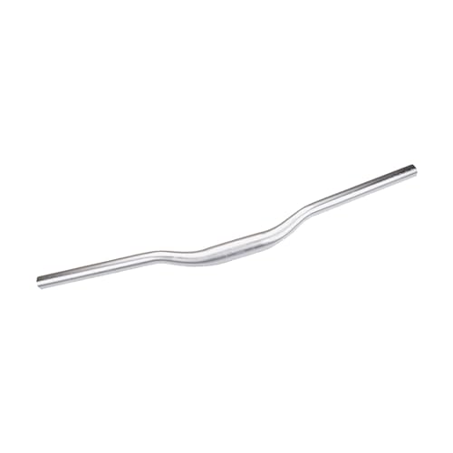 Luwecf Manillar de Bicicleta de Montaña Elevado Aluminio 31.8mm CNC Antideslizante Cómodo Compatible con Bicis para Adultos Adecuado, Plata