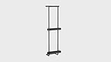 Bathroom Towel Storage, STWWO 36.4 Inch Towel Racks for Bathroom Wall Mounted with Shower Caddy with Metal Shelf, Black