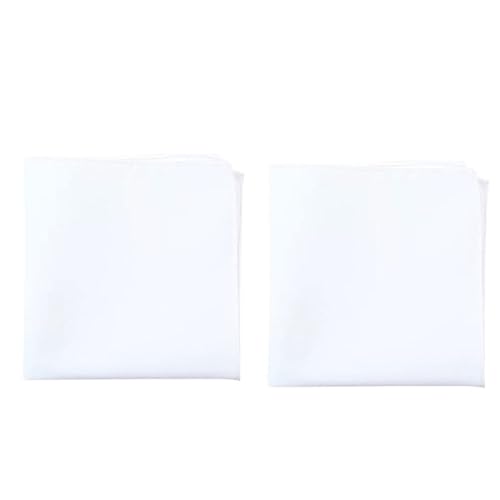 Lot de 10 mouchoirs en coton et lin pour homme avec pochettes blanches de costume