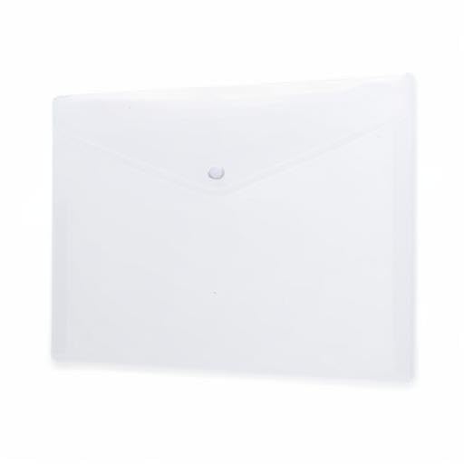 HERMA 20068 Document Wallet, A4 Transparent White, Pack of 5, Small Transparent Pockets Envelope with Press Stud Fastening - Image 2
