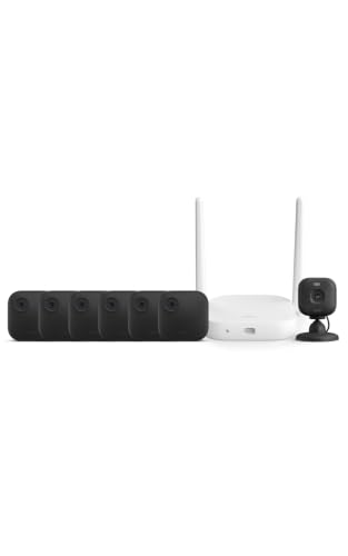 Image of Blink Outdoor XR+ and Mini 2K+ - Extended range wireless Outdoor 4 cameras and plug-in 2K indoor camera. Sync Module XR+ included - 7 camera system