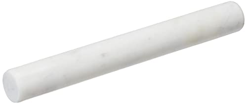EHC White Marble Professional Solid Rolling Pin for Baking, Pizza Dough, Fondant, Pie Crust, Cookie, Pastry, Dough-Easy to Clean