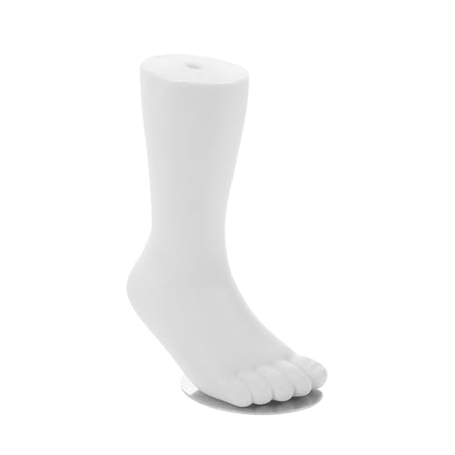 HAWILLOSCH Realistic Foot Mold Medium Boy Girl Size Mannequin for Socks Shoes Display