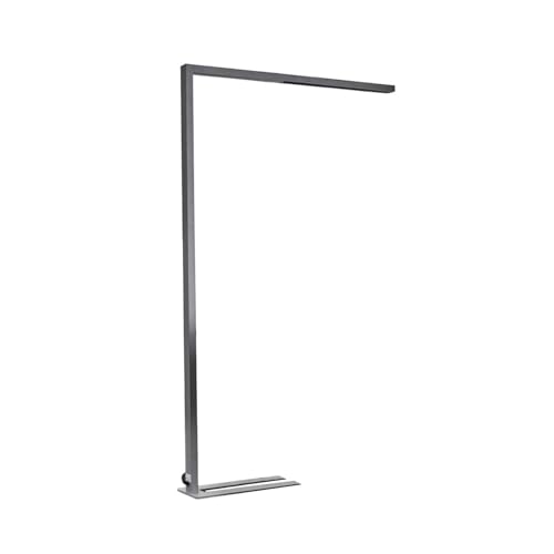 Arcchio Lampada Da Terra Logan Pro LED Per Ufficio - Dimmerabile Con Sensore Di Movimento E Luce Diurna, 2x36W LED, Colore Grigio, Alluminio