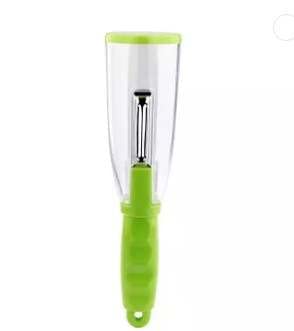 Peeler With Container Stainless Steel Blade,Both Fruits And Vegetables (Plastic) #TOP9