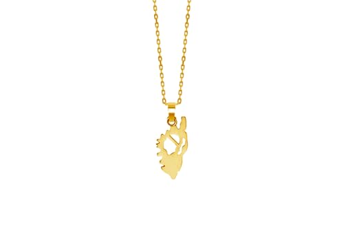 Pendentif Corse en Plaqué Or 18k 3 microns de 10 à 34 mm