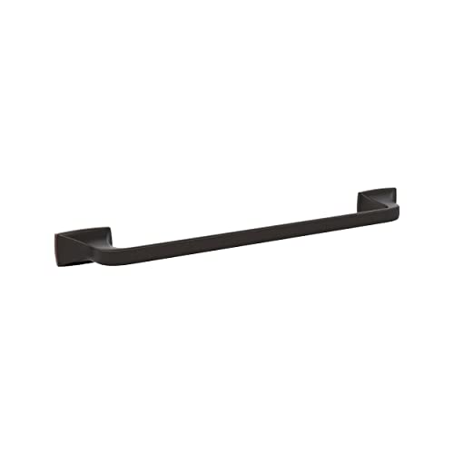 Amerock BH36013ORB | Oil Rubbed Bronze Towel Bar | 18 in (457 mm) Towel Rack | Highland Ridge | Bathroom Towel Holder | Bathroom Hardware | Bath Accessories