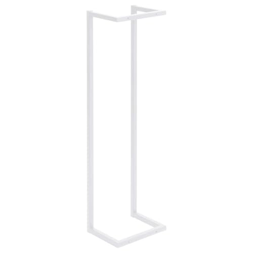 Toallero de baño universal 95 cm acero blanco 02_0001639
