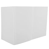 STOBAZA Faltbare Trennwand aus Kunststoff für Schreibtisch Nies und Spuckschutz Transparente Sichtschutzplatte für Schüler Praktische Absperrung im Büro und Klassenzimmer