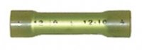 See-Through Nylon Insulated Butt Connector Solderless Wire Terminal 12-10 Gauge (Yellow) - 100 Pack