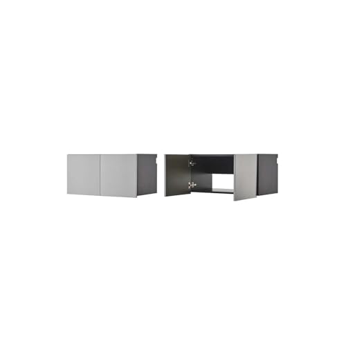 Image of Maykoosh Wall Mounted Storage Cabinet with Doors & Shelves Garage & Home Organization Metal /63x1x20 Top