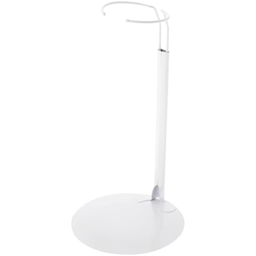 Plymor DSP-90W White Adjustable Doll Stand