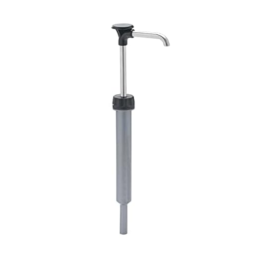 Server Products Eco Bottle Pump for Jar, Condiment and Sauce Dispenser, 1 oz with 38mm Opening, Stainless Steel, Model 88000, Compatible with Any Dispenser with 38mm Opening