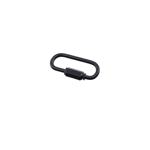 Quluxe 24 Pcs M3.5 Iron D Shape Links Chain Connector Black Chain Hooks Thread Quick Link Clips for Camping Fishing by Quluxe - Used condition - Image 5