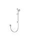 hansgrohe Vernis Blend 11-inch 3-Spray Handshower with Slide Bar and Hose, Rain, IntenseRain, Handheld Shower Head System in Chrome, 04970000