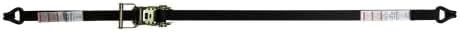 1 in. x 16 ft. Contractor J-Hook Utility Ratchet Tie Down - Black