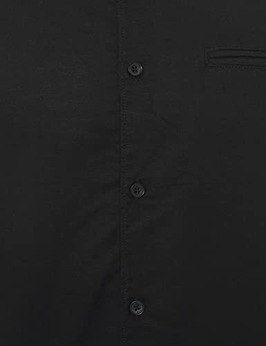 Image of Marks & Spencer Mens Solid Polyester Blend Collared Neck Regular Fit Easy Iron Shirt (Pack of 2)
