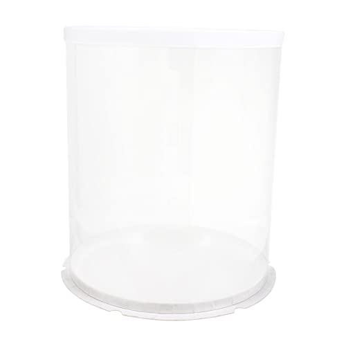 CIYODO 1pc Round Cake Packing Box Transparent Dessert Holder for Easy Cake Observation for Bakeries Parties and Home Use Lightweight and Portable High Design