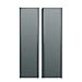 Middle Atlantic Rack Split Solid Door - Rear - Textured Black - 44U