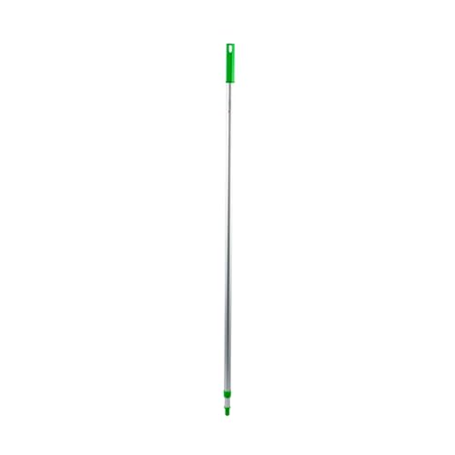 Image of Restaurantware-Handle ONLY: Clean Tek Professional 51.18 Inch Squeegee Handle, 1 Telescopic Stick - Squeegees and Window Strip Washers Sold Separately, 48 to 96 Inches, Green Aluminum Holder
