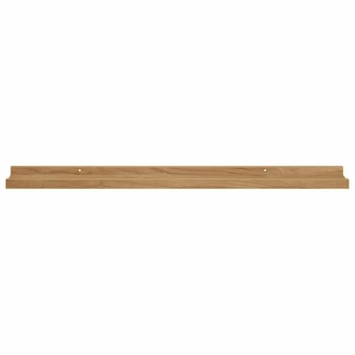Étagères murales flottantes en bois composite marron 80cm lot de 2 - 8