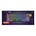GXT 867 Acira Tastiera Meccanica 60% QWERTY US, Tasti a Doppia Funzione, Illuminazione RGB, Tastiera Mini Gaming Programmabile USB 60% PC Laptop - Nero/Grigio - Tastiera gaming - Immagine 6