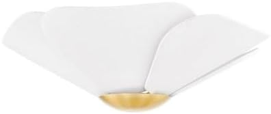 Mitzi H814501-AGB Madeline - 1 Light Flush Mount 7.75 inches Tall and 18 inches Wide - Aged Brass