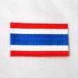 Thailand Country Flag Small Iron on Patch Crest Badge .. 1.5 X 2.5 Inches ... New