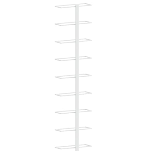 Soporte de vino de hierro blanco para 9 botellas miniatura 7