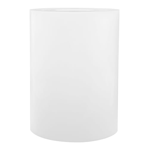 LOORGVEL アクリル製シンプルデザインランプシェード 口径対応 テーブルライト用交換カバー おしゃれな直筒型ホワイトランプ傘 インテリア