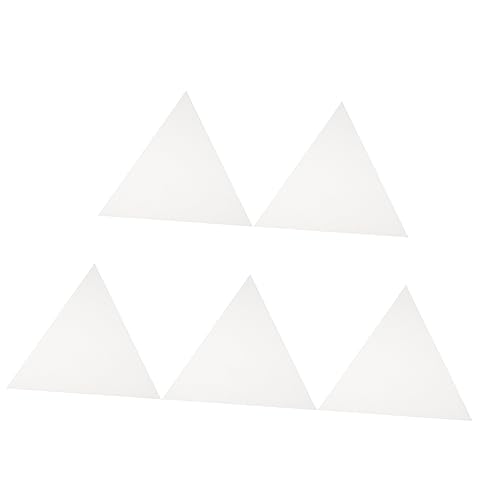 jojofuny 5pcs Blank Canvas Panels for Painting Shape Art Canvases Durable Oil Painting Boards for Artists for Art Classes and