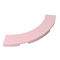 27507 Circular Plate Tile 4x4 Curved, Macaroni 50 Pieces GDS-1276 Compatible with Lego Building Blocks Color:light pink โ image 1