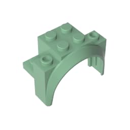 Transportation Wheel Arch, Mudguard 4x2 1/2x2 1/3 10PCS Compatible with Lego 18974 GDS-2021 Classic Bulk Toy MOC Color:Sand Green — image 1