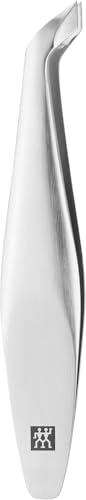 ZWILLING Nagelhautschneider (Präzises Entfernen von Nagelhautresten scharfe abgewinkelte Schneiden hypoallergen) Mattiert Premium Silber