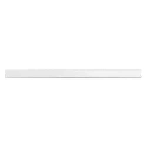 DONAU Universal Klemmschienen / 10 Stück/Klemmschiene DIN A4/ 6mm für circa 60 Blatt/Klemmleiste für Sichtschutzstreifen/Befestigungs-clips/PVC Kunststoff/Weiße