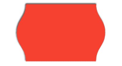 162,000 Meto 2602 Compatible Warm Red General Purpose Labels for Meto 16.26, Meto 20.26 Price Guns. Full Case + 12 Ink Rollers. NO Security cuts.