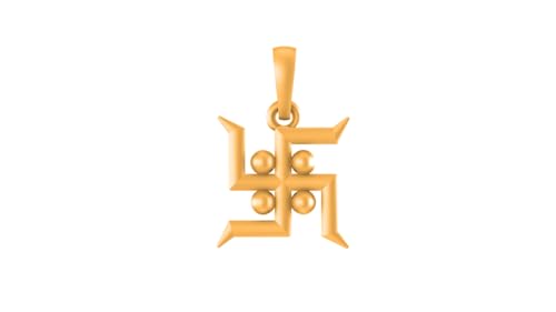 Colgante de plata con esvástica espiritual mística de ley 925 dorada para regalo