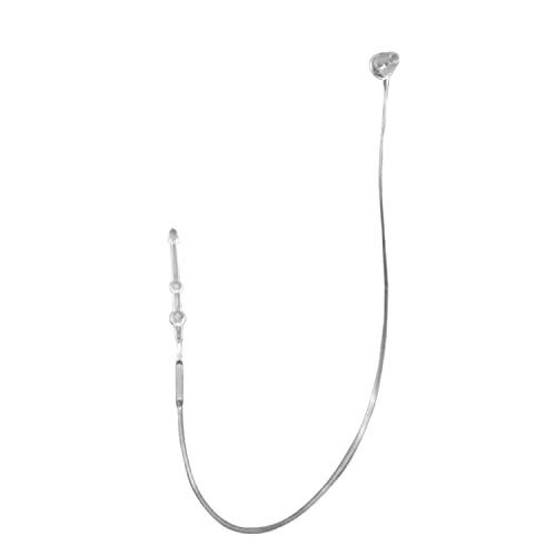 Jasol Loop Pin Plastic Fastener Hang Tag Snap Lock 5 Inches Pin Security Loop Best for Retail Store Clothing Price Plastic Tags for Clothes Tag Accessory Pack of 400 (5" Inch, White)