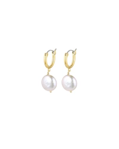 gorjana - Reese Pearl Huggies - Everyday Wear - Elegant Design - Timeless Elegance Elevates Any Outfit - High Grade Pearls, Secure Clasp, Versatile Style, Lightweight Comfort