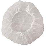 Disposable Bouffant (Hair Net) Caps, Spun-Bounded Poly, Hair Head Cover Net, Non-Woven, Medical, Labs, Nurse, Tattoo, Food Service, Health, Hospital -Bonus Starryshine A/P (21", WHITE (100 PCS))